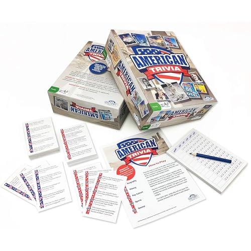 Outset Media American Trivia Game (Amazon Exclusive) – 5 Categories to Choose from and 1,000 Questions – for Ages 14 and up