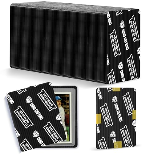 Ding Defend 110-Pack Trading Card Protector Shipping - 3.5 x 4.5 Inch Black Hobby Card Shipping Supplies w/Rounded Corners, Lightweight & Reusable for Raw Top Loaders, Semi-Rigids, Team Bags - color: Black - 110 Pack