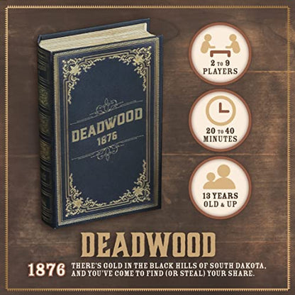 Facade Games Deadwood 1876 Card Game, Gold Rush Strategy for 2-9 Players | Ages 14 and Up, Wild West Gold Rush Theme, Social Deduction Game, For Family Game Night - style: Deadwood