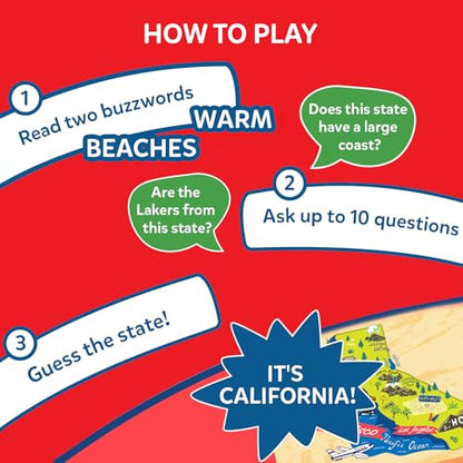 Skillmatics Guess in 10 – States of America, Geography Game, Gift for Kids | Educational Cards, History Trivia, Family Game Night, Travel Toy, Board Game, Screen-Free Fun, Boys & Girls Ages 8 and Up - style: 1. 50 States of America