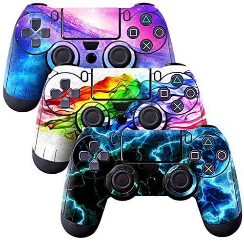 Skin for Ps4 Controller, 3pcs Whole Body Vinyl Decal Cover Sticker for Playstation 4 Controller(PS4 controller #11) - color: PS4 controller #11