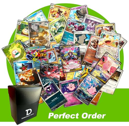 Perfect Order TCG Pokemon Compatible Random Assortment Bundle || Guaranteed Ultra Rare + 20 Random Cards + Dan123yal Deck Box