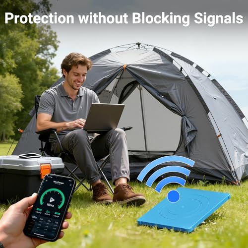 DAIERTEK Starlink Mini Protective Cover, Blue Silicone Case | Waterproof, Anti-Scratch, Fits Roof, Car, RV, Truck, Trailer - color: Blue