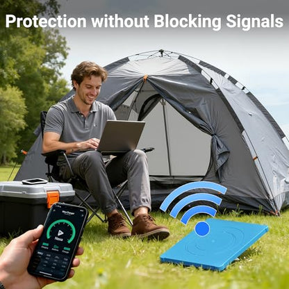 DAIERTEK Starlink Mini Protective Cover, Blue Silicone Case | Waterproof, Anti-Scratch, Fits Roof, Car, RV, Truck, Trailer - color: Blue