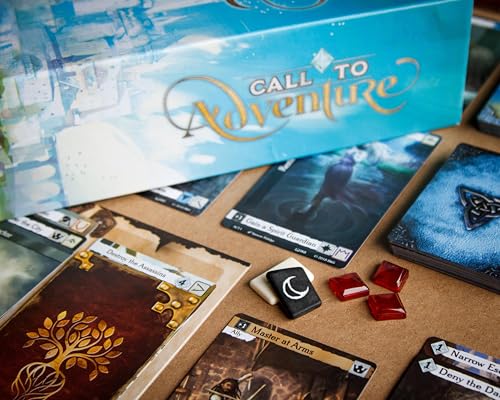 Brotherwise Games Call to Adventure | Strategy Board Game, For 2, 4 Players, Ages 13+, Contains over fully illustrated 150 cards and 24 custom runes
