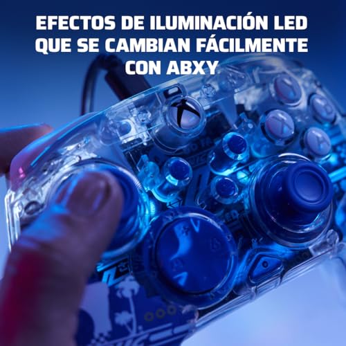 PDP REALMz Nintendo Switch Pro Controller, Customizable LED Lighting, 3.5mm Headphone Jack, Officially Licensed by Nintendo and SEGA: Sonic Superstars (Knuckles Sky Sanctuary Zone) - color: Knuckles