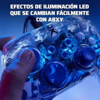 PDP REALMz Nintendo Switch Pro Controller, Customizable LED Lighting, 3.5mm Headphone Jack, Officially Licensed by Nintendo and SEGA: Sonic Superstars (Knuckles Sky Sanctuary Zone) - color: Knuckles