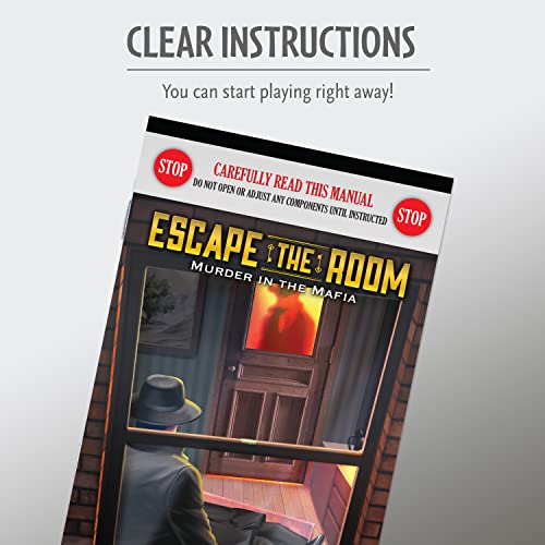ThinkFun Escape The Room: Murder in The Mafia - Engaging Brain Teaser Game | for Age 13 and Up | Ideal for Teens and Adults | Perfect Addition to Game Nights