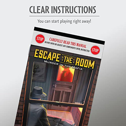 ThinkFun Escape The Room: Murder in The Mafia - Engaging Brain Teaser Game | for Age 13 and Up | Ideal for Teens and Adults | Perfect Addition to Game Nights