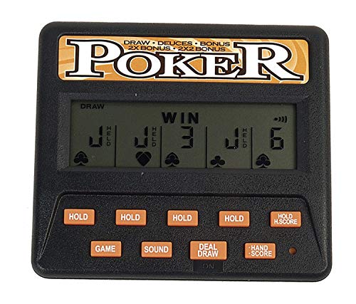 5-in-1 LCD Electronic Handheld Poker Game, Ages 8+