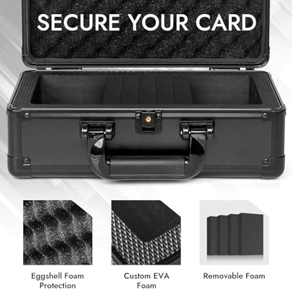Top Loader Storage Box, Graded Card Storage Boxes, Trading Card Organizer Cases, PSA Card Case Slab Case Holder for Sports Cards, Holds 125+ Top Loaders - size: 1 Row