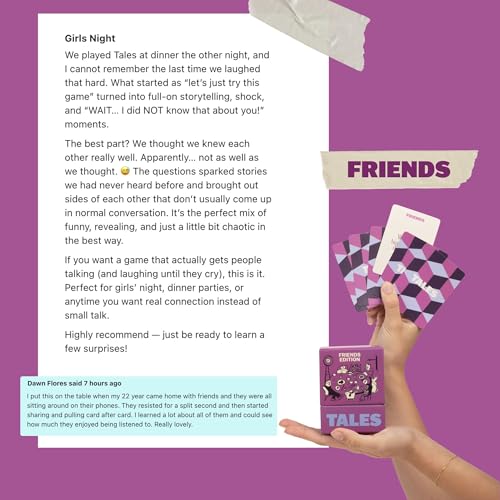 TALES 150 Conversation Cards, Friends Edition, Get to Know Your Friends - color: Friends Edition