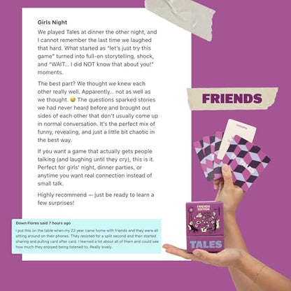 TALES 150 Conversation Cards, Friends Edition, Get to Know Your Friends - color: Friends Edition