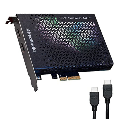 AVerMedia GC573 Live Gamer 4K, Internal Capture Card, Stream and Record 4K60 HDR10 with ultra-low latency on PS5, PS4 Pro, Xbox Series X/S, Xbox One X, in OBS, Twitch, YouTube