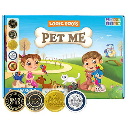 Multiplication and Division Game - Fun Math Board Game, Easy Start STEM Toy, Educational Gift for Kids (Girls & Boys), Homeschoolers, Grade 1 and Up (Pet Me) - style: Pet Me