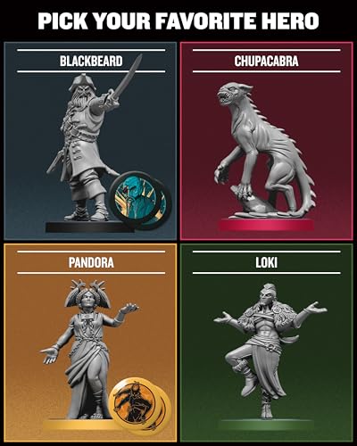 Restoration Games Unmatched Battle of Legends Vol 3 | Strategy Board Game for 2 to 4 Players, Expansion with 4 New Heroes and Battlefields, 20-40 Min Playtime, Ages 9+