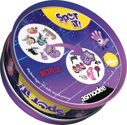 Spot It! K-Pop Demon Hunters Card Game (Eco Blister) | Fast-Paced Matching Game Featuring Characters, Icons & Symbols from K-Pop Demon Hunters, Ages 6+, 2-8 Players, 15 Mins
