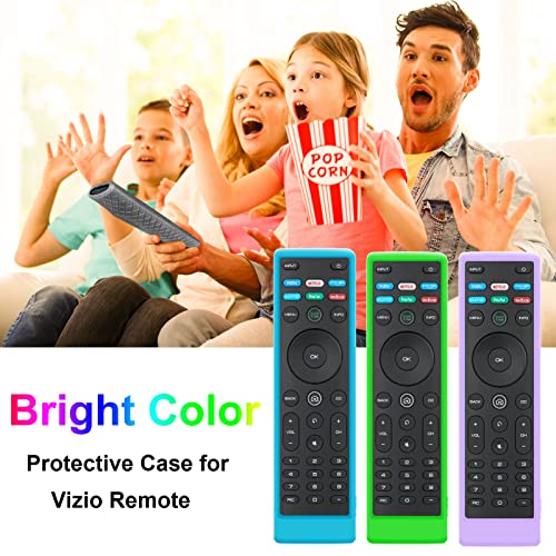 Cover for Vizio Remote, Compatible with Vizio Remote Case XRT136 / XRT140 D Series Universal Smart TV Control Replacement Silicone Skin Sleeve - color: Non-glow Black