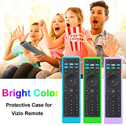 Cover for Vizio Remote, Compatible with Vizio Remote Case XRT136 / XRT140 D Series Universal Smart TV Control Replacement Silicone Skin Sleeve - color: Non-glow Black