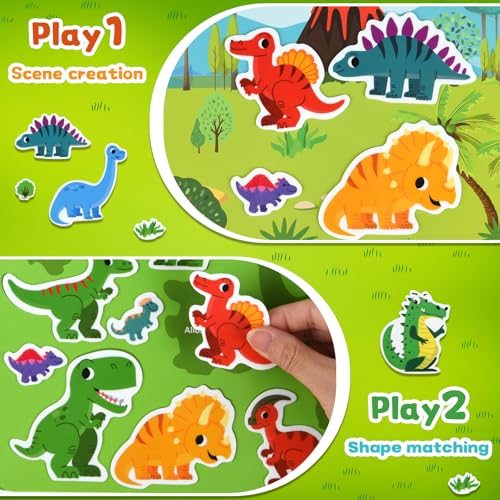 ASTARON 3 Pack Reusable 3D Puffy Sticker Book for Kids 3-6, Jelly Sticker Game Educational Sensory Learning Toy, Travel Toys and Busy Book(Little Wings Handle) - style: Little Wings Handle