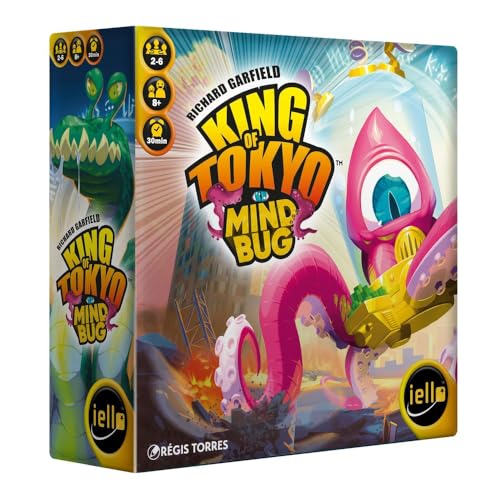 IELLO King of Tokyo: Mindbug Expansion, Strategy Board Game, Take Control of Your Opponents Creatures, Ages 8+