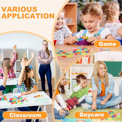 2 Pack Wooden Puzzles, Toddlers Alphabet Number Puzzles, ABC Learning Toys for Kids Ages 3-5, Preschool Learning Activities Gift Set for Boys & Girls