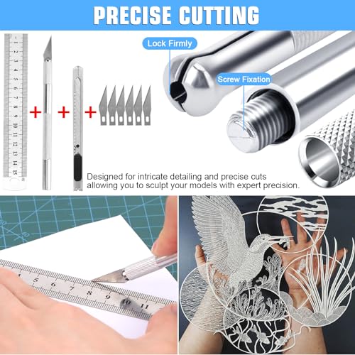 Professional 25PCS Gundam Model Tools Kit Hobby Building Tools Craft Set Gundam Modeler Basic Tools for Basic Model Building, Repairing and Fixing - color: 25pcs