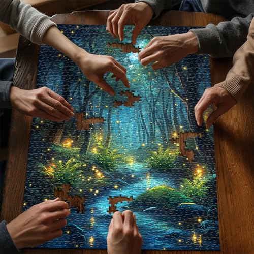 Impossible Puzzles for Adult 1000 Pieces, Magic Forest Fantasy Puzzle,Nature Difficult Challenging Jigsaw Puzzles - style: Magic Forest Puzzle