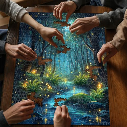 Impossible Puzzles for Adult 1000 Pieces, Magic Forest Fantasy Puzzle,Nature Difficult Challenging Jigsaw Puzzles - style: Magic Forest Puzzle