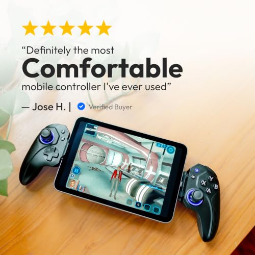 ELO Vagabond Mobile Gaming Controller & Travel Case Bundle | iPhone 15/16, iPad Mini & Android Phone Controller (USBC) - Call of Duty Mobile, PS Remote Play, Xbox Cloud Gaming & More