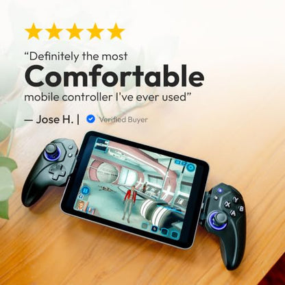 ELO Vagabond Mobile Gaming Controller & Travel Case Bundle | iPhone 15/16, iPad Mini & Android Phone Controller (USBC) - Call of Duty Mobile, PS Remote Play, Xbox Cloud Gaming & More