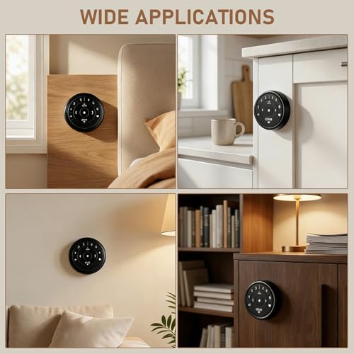 Wall Mount Holder for Hunter Douglas PowerView Remote Control Gen 2 & Gen 3 Surface Mount Bracket Station Only with Adhesive Strip and Screw, Black 1 Pack - color: Black