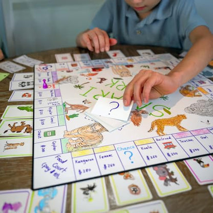 Create Your Own Opoly Board Game Kit with Blank Board & Game Pieces | Create a personalized Opoly-inspired board game for family nights, gifts, classrooms, or special events - style: Blank Opoly Game Kit