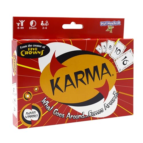 KARMA Playing Cards Game for Kids, Family Games Night, Travel Game | Award Winning, Family Game Night, Travel Games, Playing Cards, Screen-Free, Holiday Game