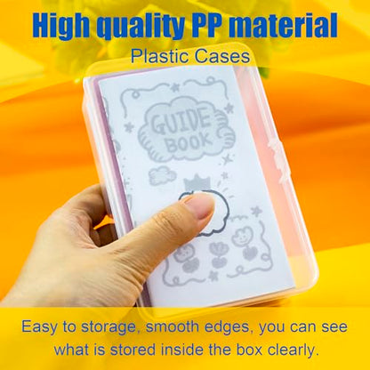JINUPHION 3 Pcs Tarot Card Case, Tarot Card Holder for 4 3/4"×2 3/4" Standard Tarot Cards, Plastic Clear Card Deck Box Storage, Playing Card Case for Large-sized Cards,5" ×3 1/4" ×1 3/8" (NO Cards) - size: 3 pcs Tarot