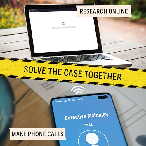 Hidden Games Crime Scene – The Midnight Crown – Murder Mystery Game | A mysterious museum heist. Real evidence, audio & online clues, detective work at home. 1-6 players, age 14+