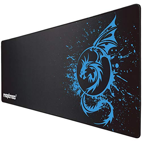 A-Blue Extended Speed Gaming Mouse Mat - Fly Dragon Gamer Office Computer Mouse Mat - color: A-Blue