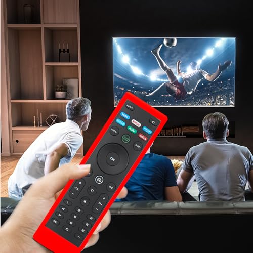 Case for Vizio TV Remote, Cover Compatible with Vizio Smart TV Remote Control XRT136 / XRT140 Silicon Universal Sleeve Skin Red - color: Non-Glow Red