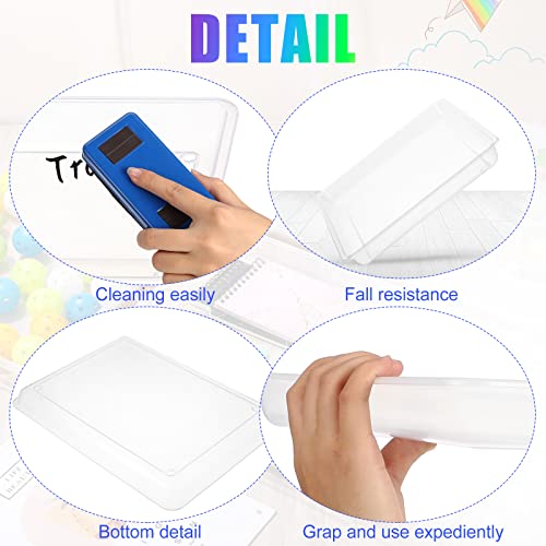 Maitys 15 Pack Plastic Art Trays 12 x 16 Inch Activity Crafts Trays Sensory Tray DIY Projects, Painting, Beads, Jewelry Office Home Organizer Arts and Crafts Supplies(Clear) - color: Clear