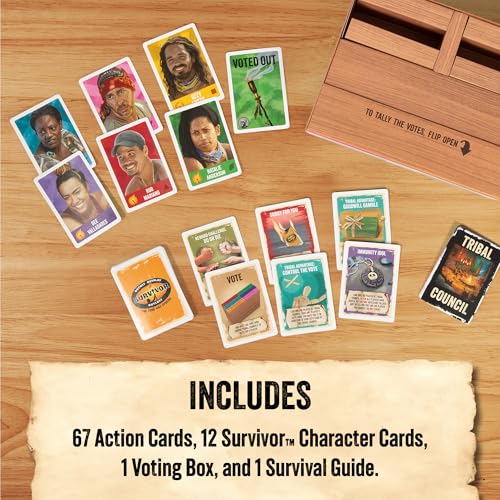 Exploding Kittens Survivor The Tribe Has Spoken, 3-6 Players, Ages 8+ | In the official Survivor card game Build alliances, find immunity idols, and vote rivals out iI. Quick to learn, family fun - style: The Tribe Has Spoken