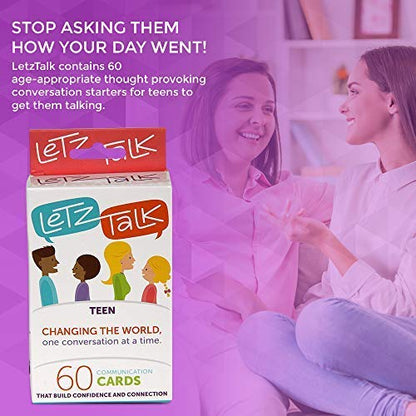 Conversation Cards for Teens - Communication Cards to Build Confidence & Emotional Intelligence, Family Games for Kids & Adults - Classroom Must Have - Therapy Game - Stocking Stuffer. - color: Ages 13-18