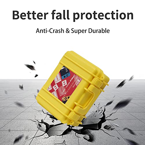 LYNCA Switch Game Card Case Compatible with N Switch Games, Protective Switch Game Cartridges Holder Carrying Storage Box, Portable Game Card Holder Case 8 Cartridge Slots for Nintendo Switch - color: D800S
