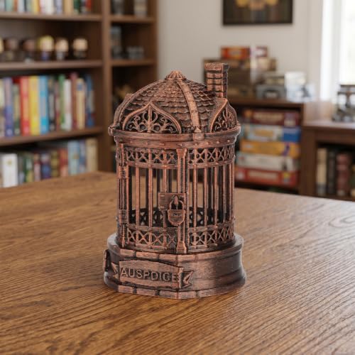 RPG Accessory Tabletop Dice Organizer Dice Jail Fantasy Gifts DND AF1225D | Hand-Painted Red Copper Color Dice Prison, Decorative Gaming Table Decor and Perfect Gift for RPG Players - color: Af1225d Dice Jail Red Copper