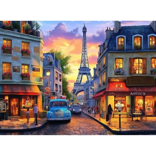 Puzzles 300 Pieces for Adults | Eiffel Tower Jigsaw Puzzles | Recycled Cardboar Jigsaw Puzzles 300 Pieces | Challenging Family Activity Great Gift Idea for Family Friends | 20.5 X 15 inches - style: ShopTower