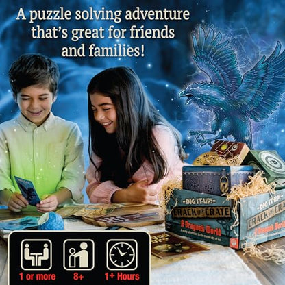 MindWare Dig It Up! Crack the Crate Board Game for 1 or More Players – Bring the Thrill of Escape Rooms Home – for Adults & Kids 8 & Up