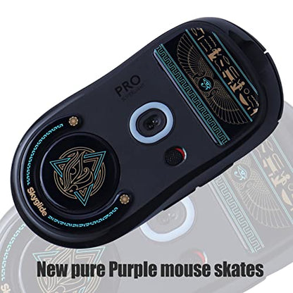 Hyekit Glass Mouse Feet for Logitech G Pro X Superlight, Ultra-Smooth | Corning Tempered Glass Construction, Precision-Milled, Reduced Friction, Enhanced Glide, Long-Lasting Performance