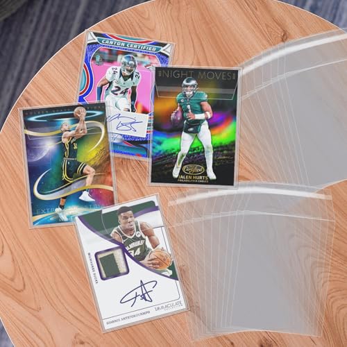 400Pcs Top Loader Sleeves Penny Sleeves for Top Loaders Resealable Team Bags for 35-75PT Rigid Toploader Card Holder Trading Card Sleeves Trading Card Protectors for Semi Rigid Card Holders(3" x 5")