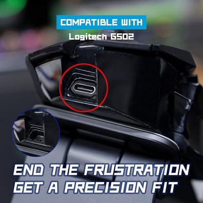 USB-C Charging Adapter Compatible with Logitech G502 Wireless Gaming Mouse | No Dock,Micro-USB to Type-C Converter | Compact & Lightweight Design | Charging & Data Transfer | Model-Specific