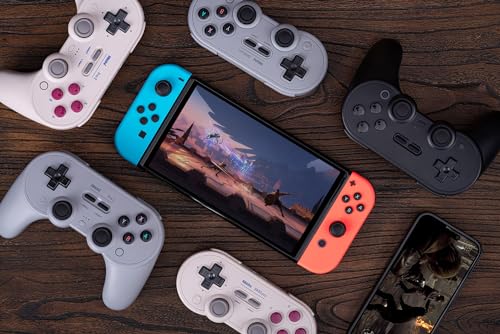 8BitDo Pro 2 Bluetooth Controller for Switch/Switch 2, Hall Effect Joysticks, 2 Pro Back Paddle Buttons, Wireless Gaming Controller for Switch, PC, Android, and Steam Deck & Apple (Gray Edition) - color: Gray Edition