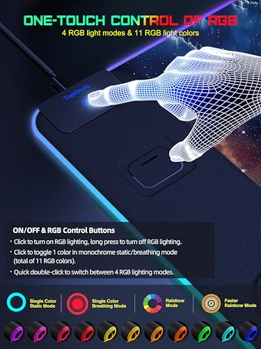 Wireless Charging Mouse Pad, RGB Gaming Mousepad Home Office Desk Pad, 31.5” x 15.8” XXL Large Desk Mat, Waterproof Keyboard Pad, Blue Nebula(Includes 20W PD Power Adapter & 6.56ft Woven Cable) - color: Upgraded Rgb - Blue Nebula With Adapter